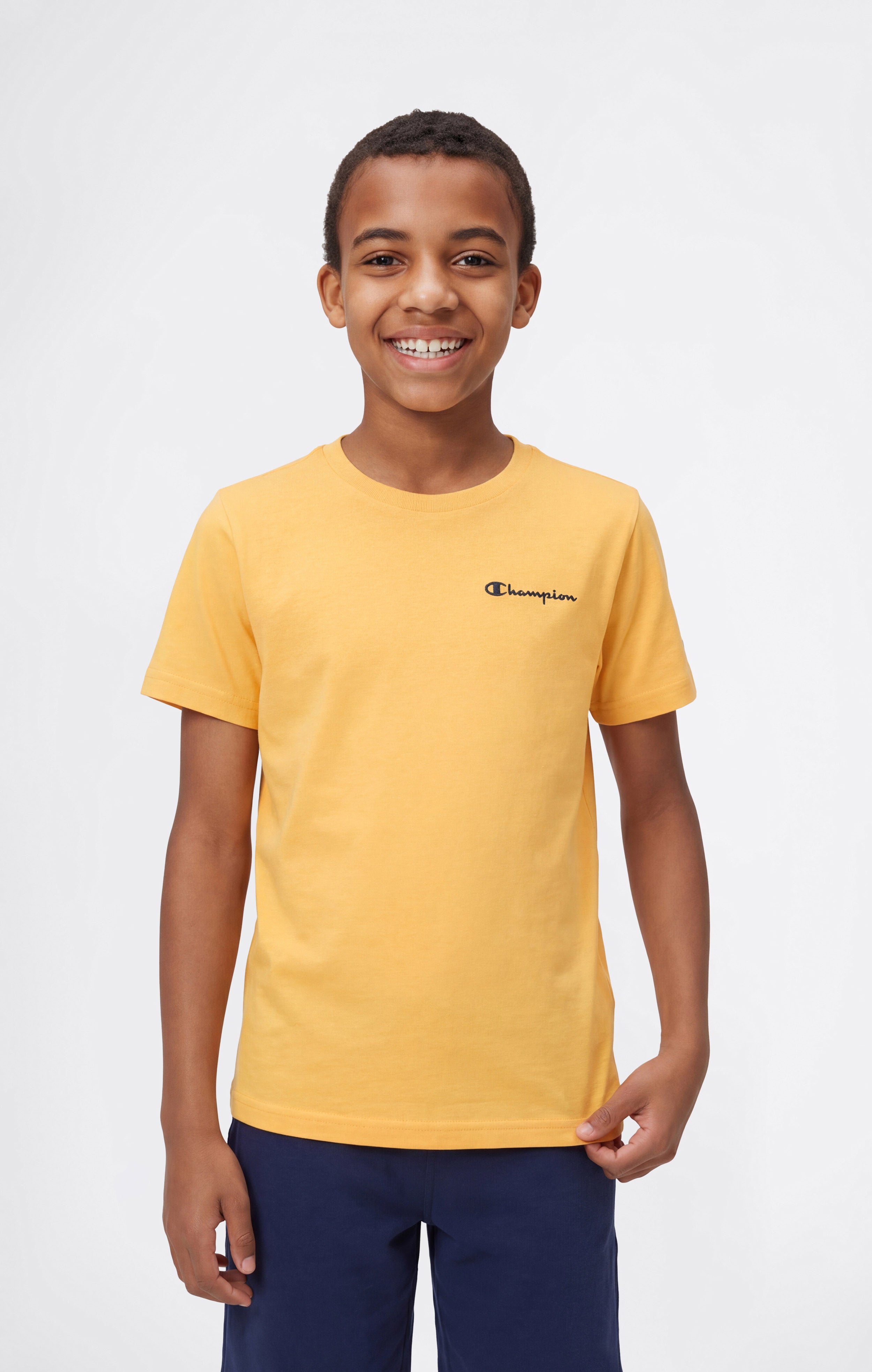 Boys’ Crewneck Small Script Logo T-Shirt Icons