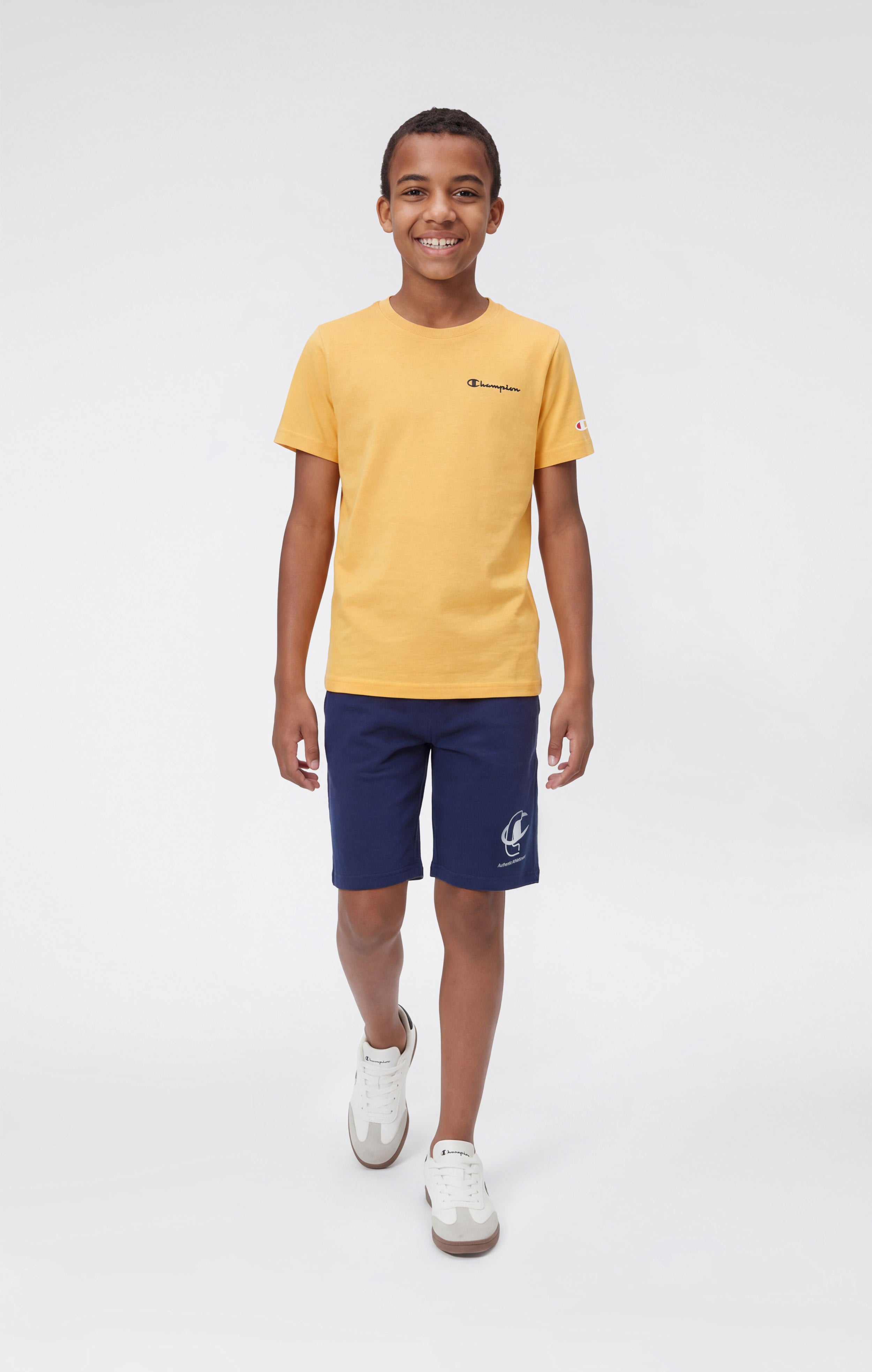 Boys’ Crewneck Small Script Logo T-Shirt Icons