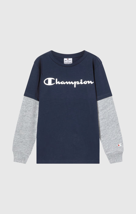 T-Shirt A Maniche Lunghe Da Bambino Con Logo Script