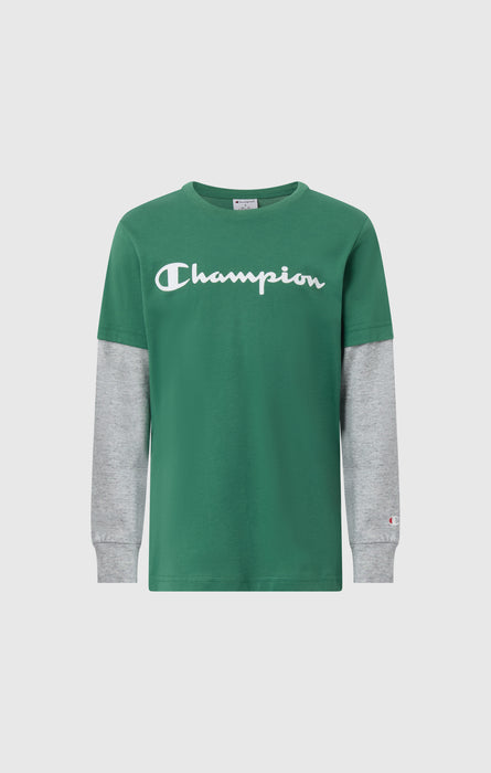 Boys' Long Sleeve T-Shirt Script Logo