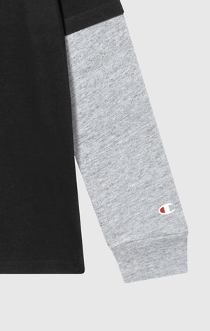 Boys' Long Sleeve T-Shirt Script Logo