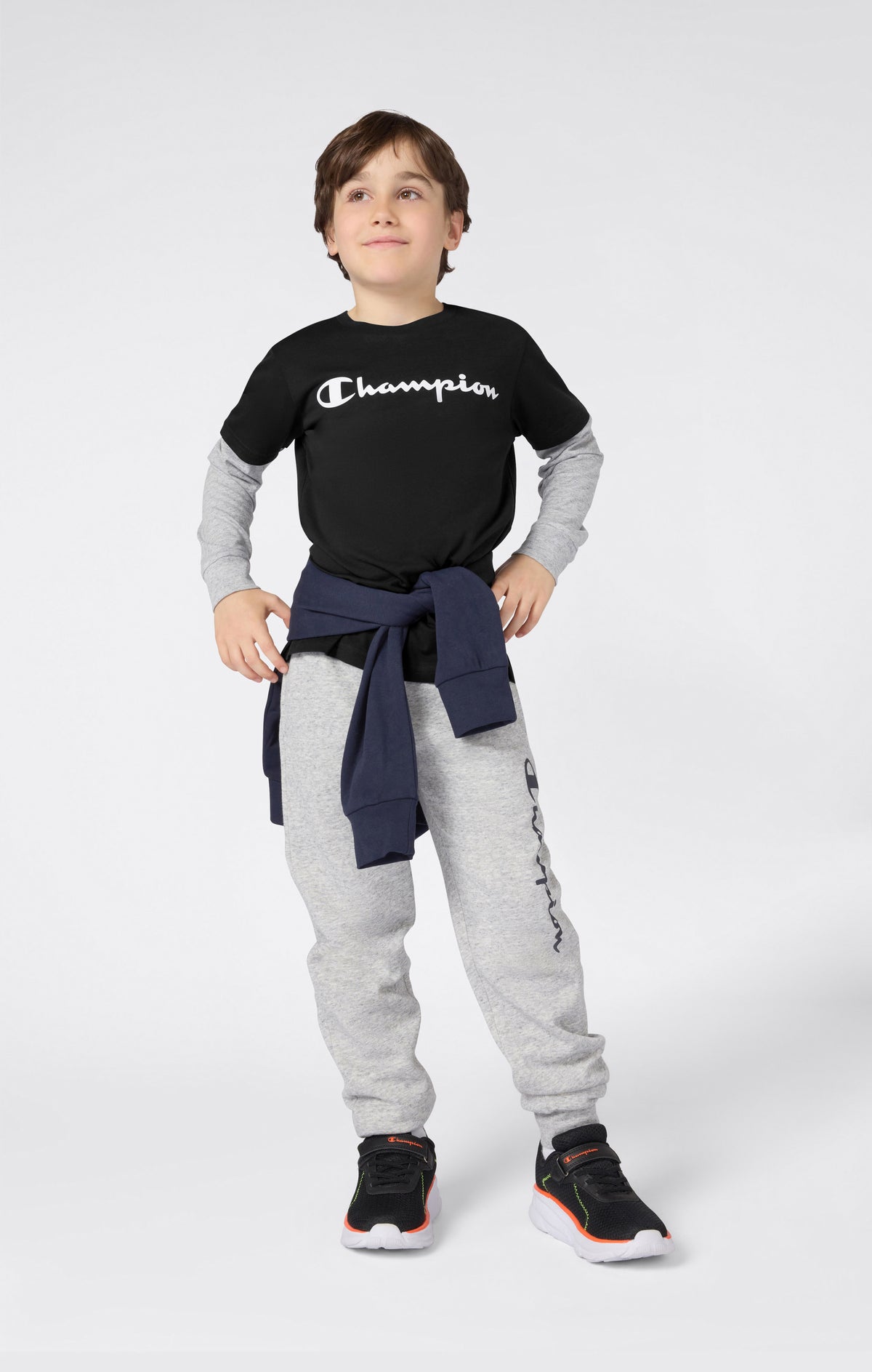 Boys' Long Sleeve T-Shirt Script Logo