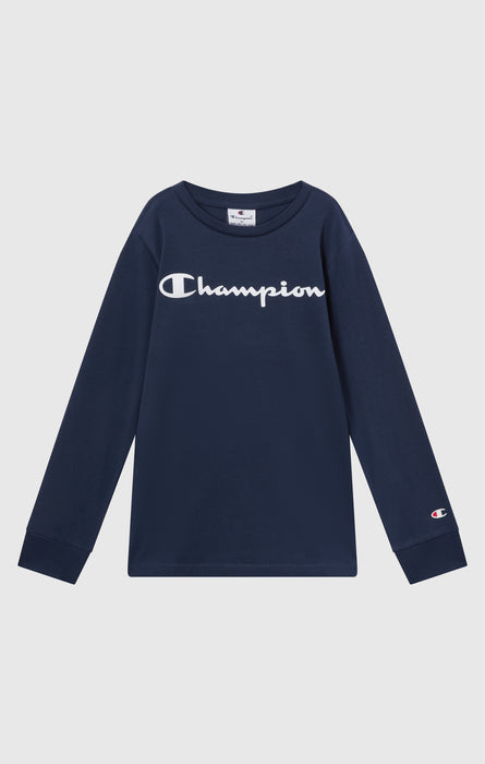 Boys' Long Sleeve T-Shirt Script Logo