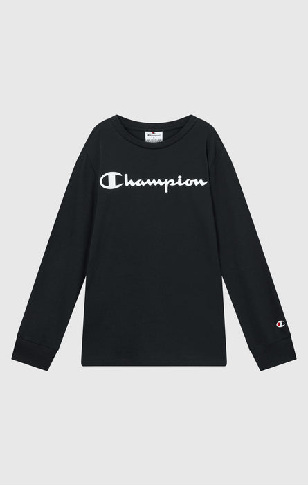 Boys' Long Sleeve T-Shirt Script Logo