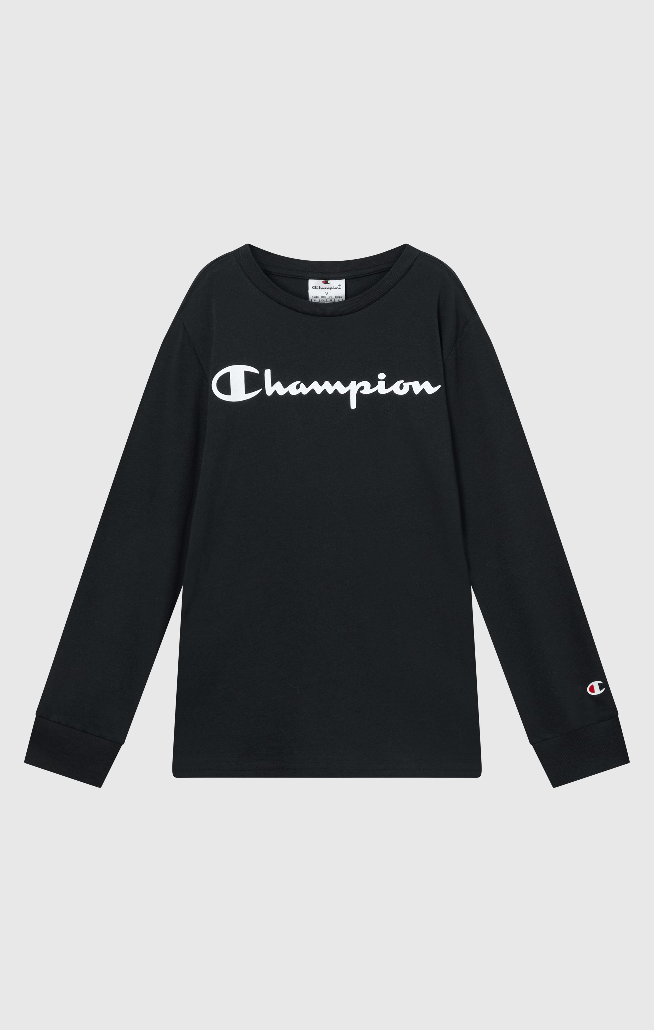Boys' Long Sleeve T-Shirt Script Logo