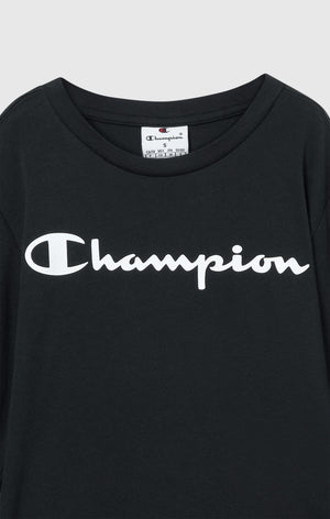 Boys' Long Sleeve T-Shirt Script Logo
