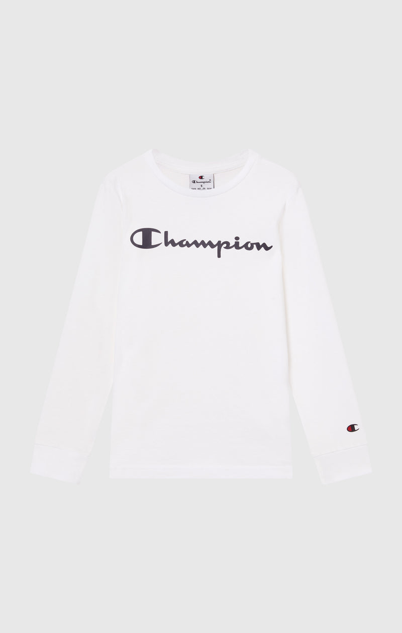 T-Shirt À Manches Longues Garçon Avec Logo Script