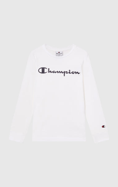 Boys' Long Sleeve T-Shirt Script Logo