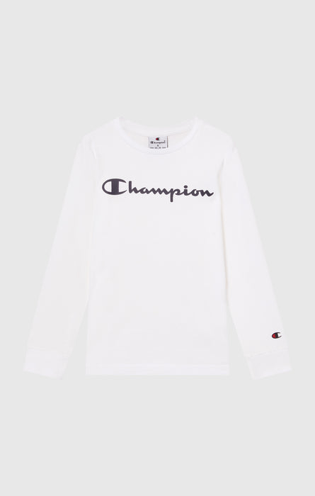 T-Shirt A Maniche Lunghe Da Bambino Con Logo Script