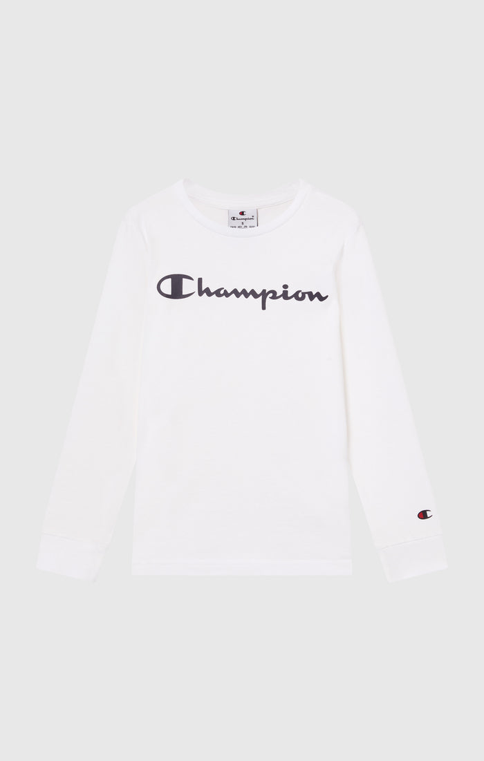 Langarm-T-Shirt Für Jungen Mit Script-Logo