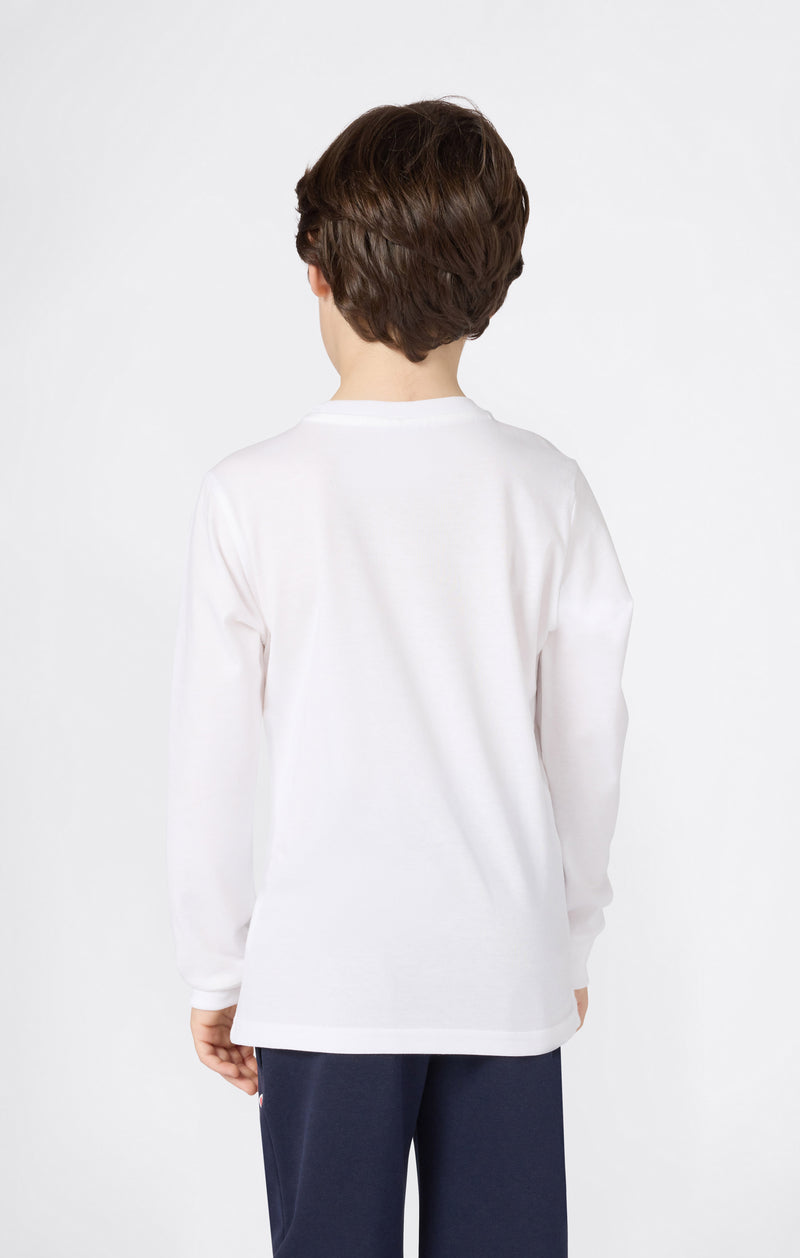 T-Shirt À Manches Longues Garçon Avec Logo Script