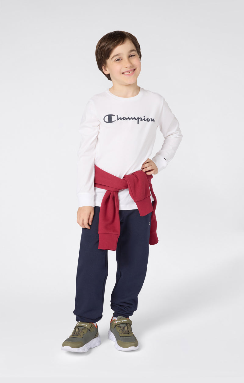 T-Shirt À Manches Longues Garçon Avec Logo Script