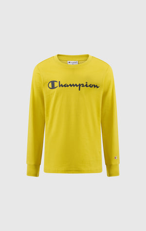 Boys' Long Sleeve T-Shirt Script Logo