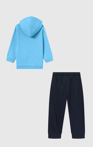 Baby Hooded Full Zip Fleece Sweatsuit Icons