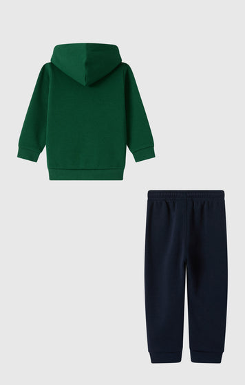 Baby Hooded Full Zip Fleece Sweatsuit Icons