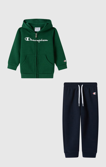 Baby Hooded Full Zip Fleece Sweatsuit Icons