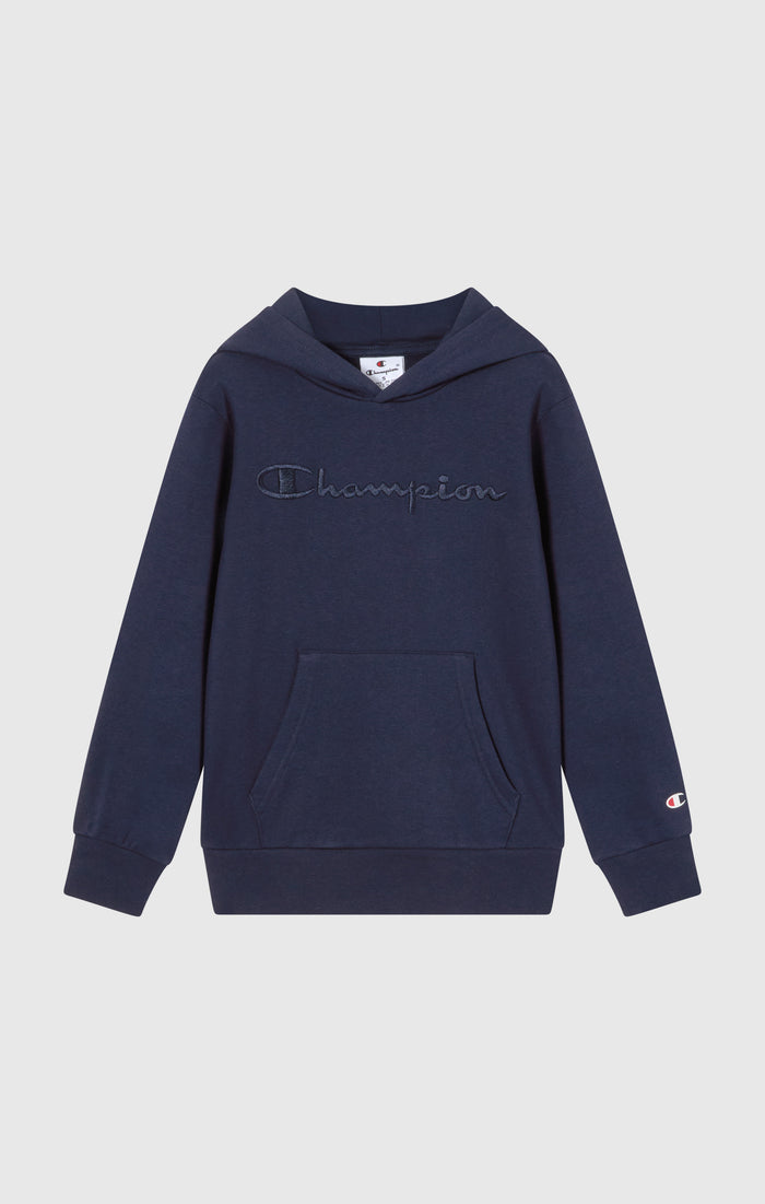 Boys’ Fleece Hoodie with Big Embroidered Logo Icons