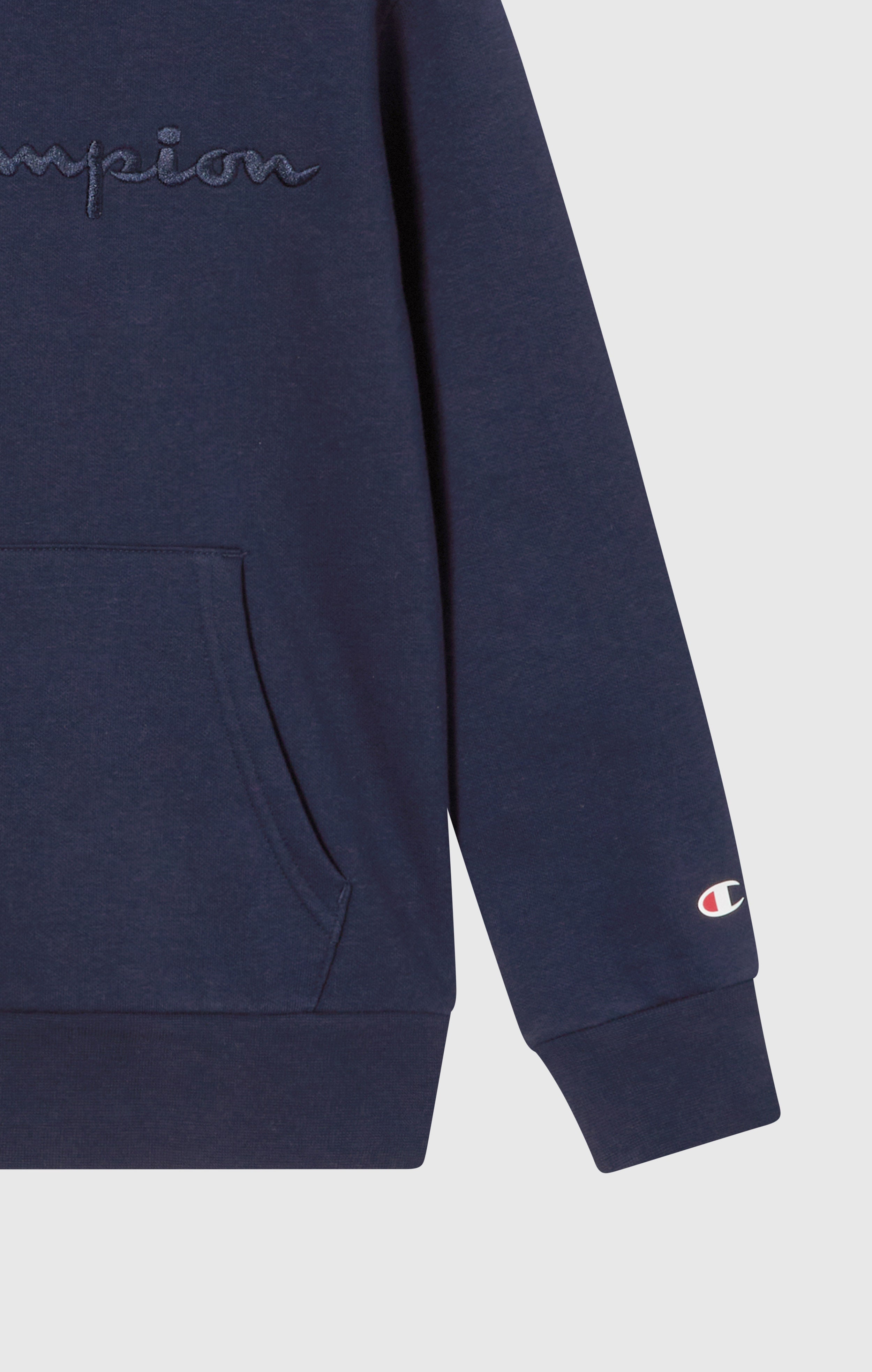 Boys’ Fleece Hoodie with Big Embroidered Logo Icons