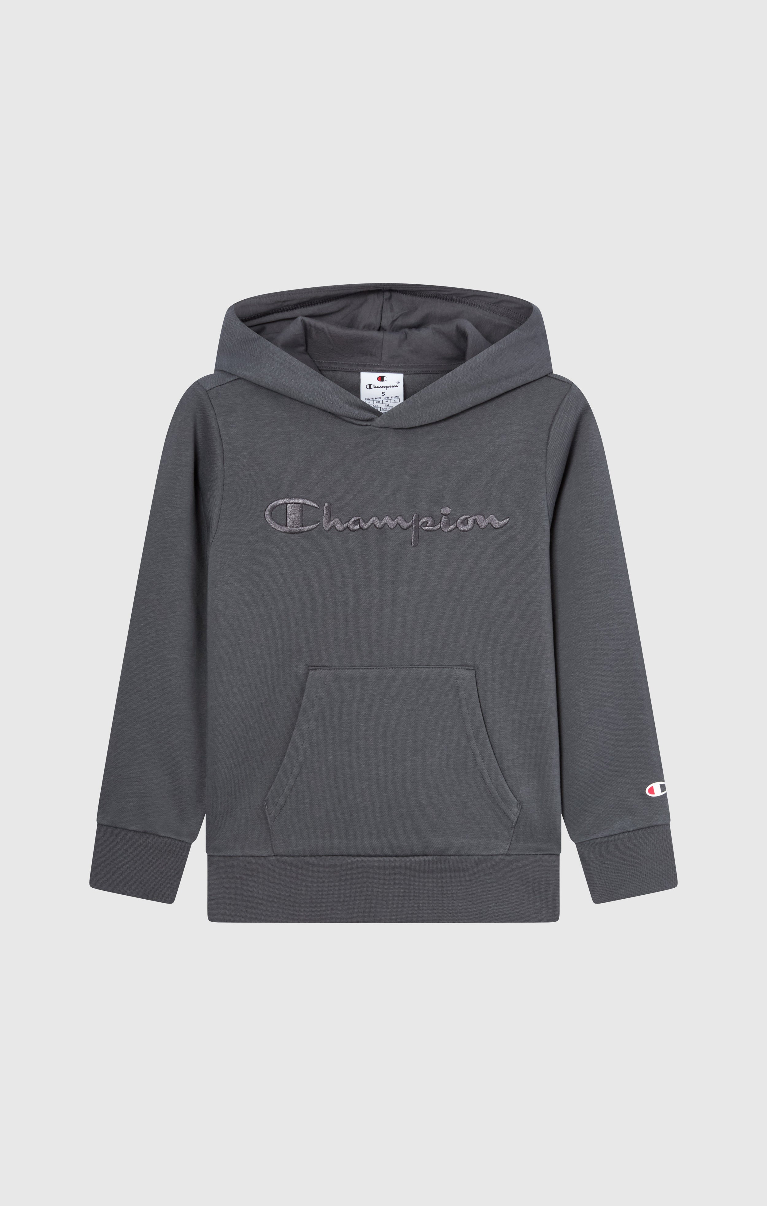 Boys’ Fleece Hoodie with Big Embroidered Logo Icons