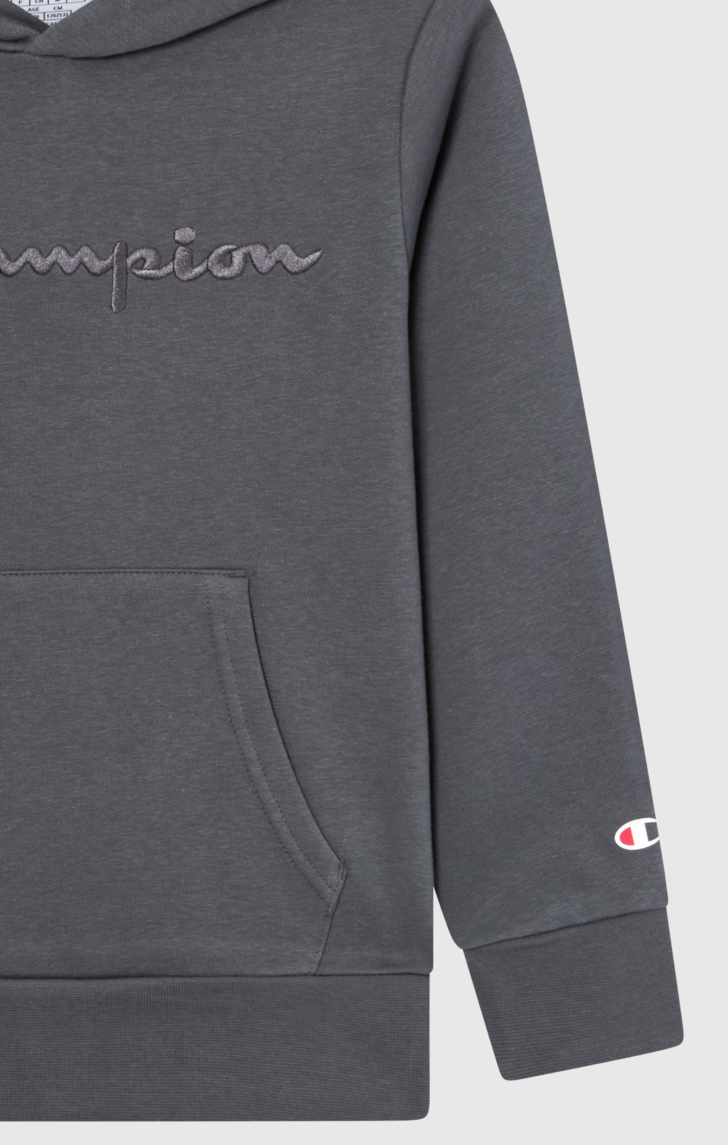 Boys’ Fleece Hoodie with Big Embroidered Logo Icons