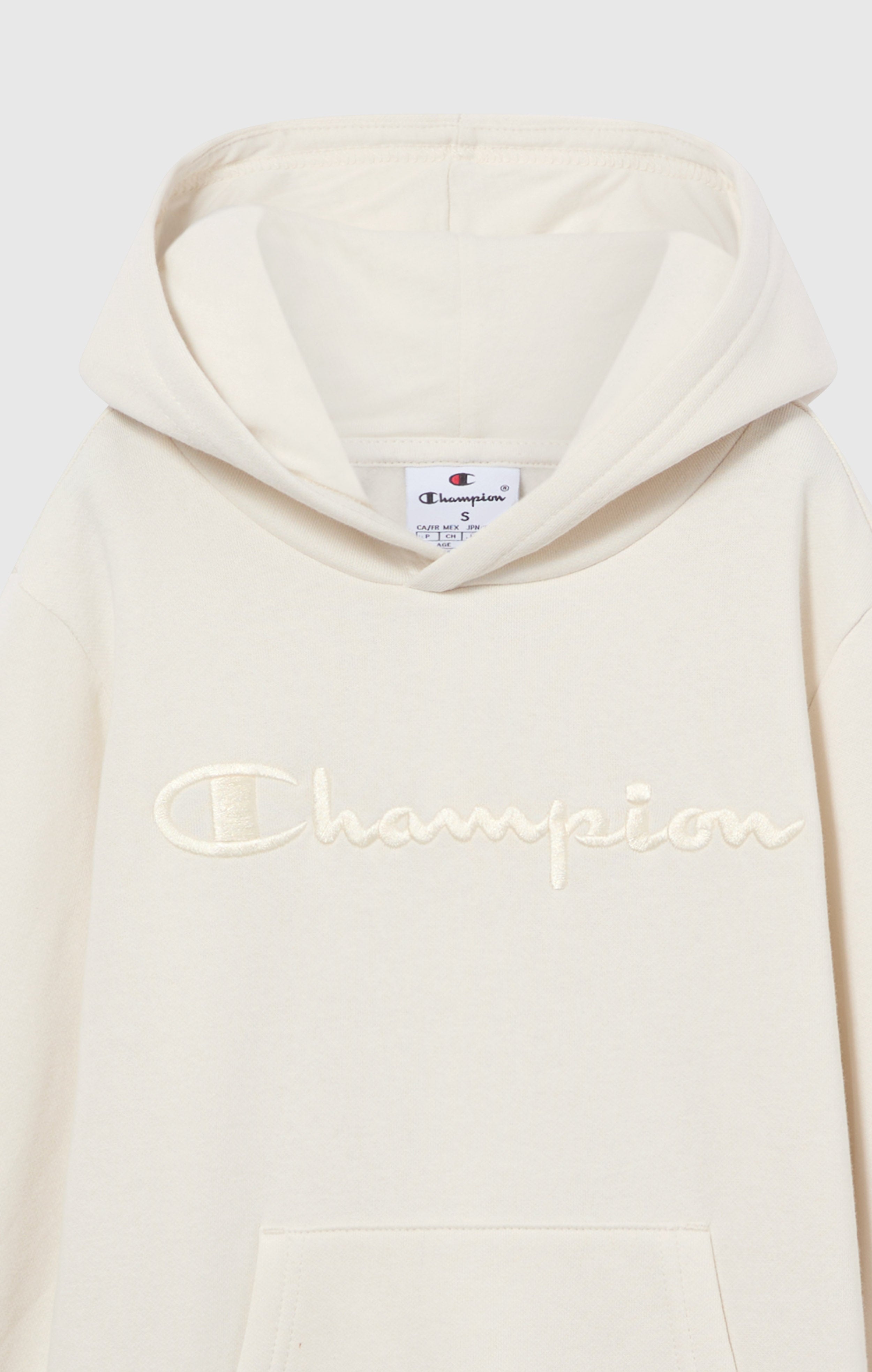 Boys’ Fleece Hoodie with Big Embroidered Logo Icons