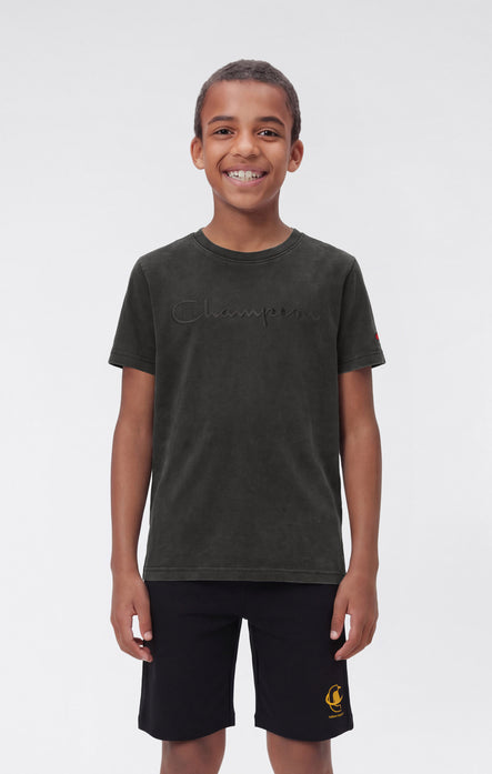 Jungen T-Shirt Mit Großem Logo Icons