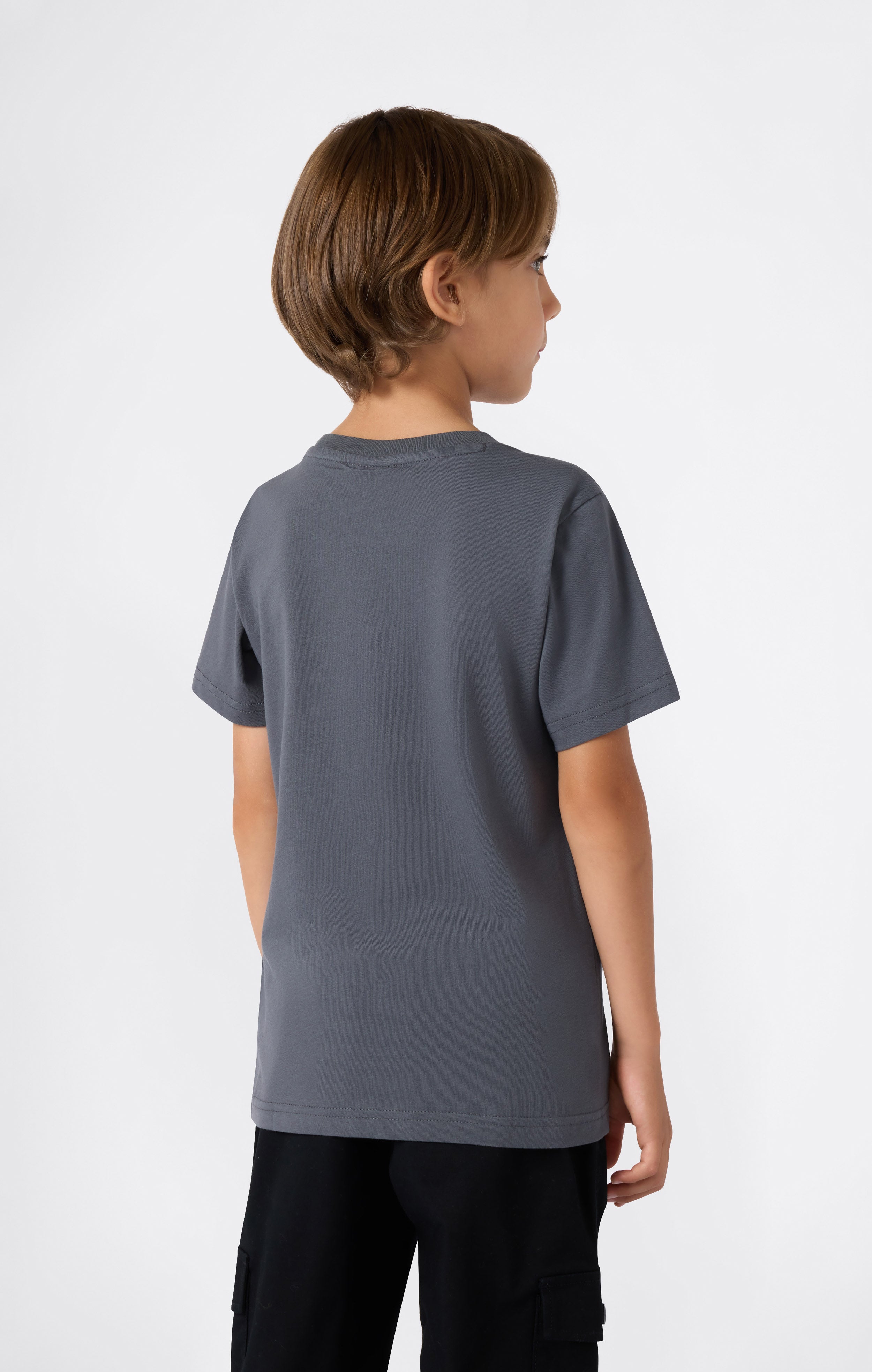 Jungen T-Shirt Mit Großem Logo Icons