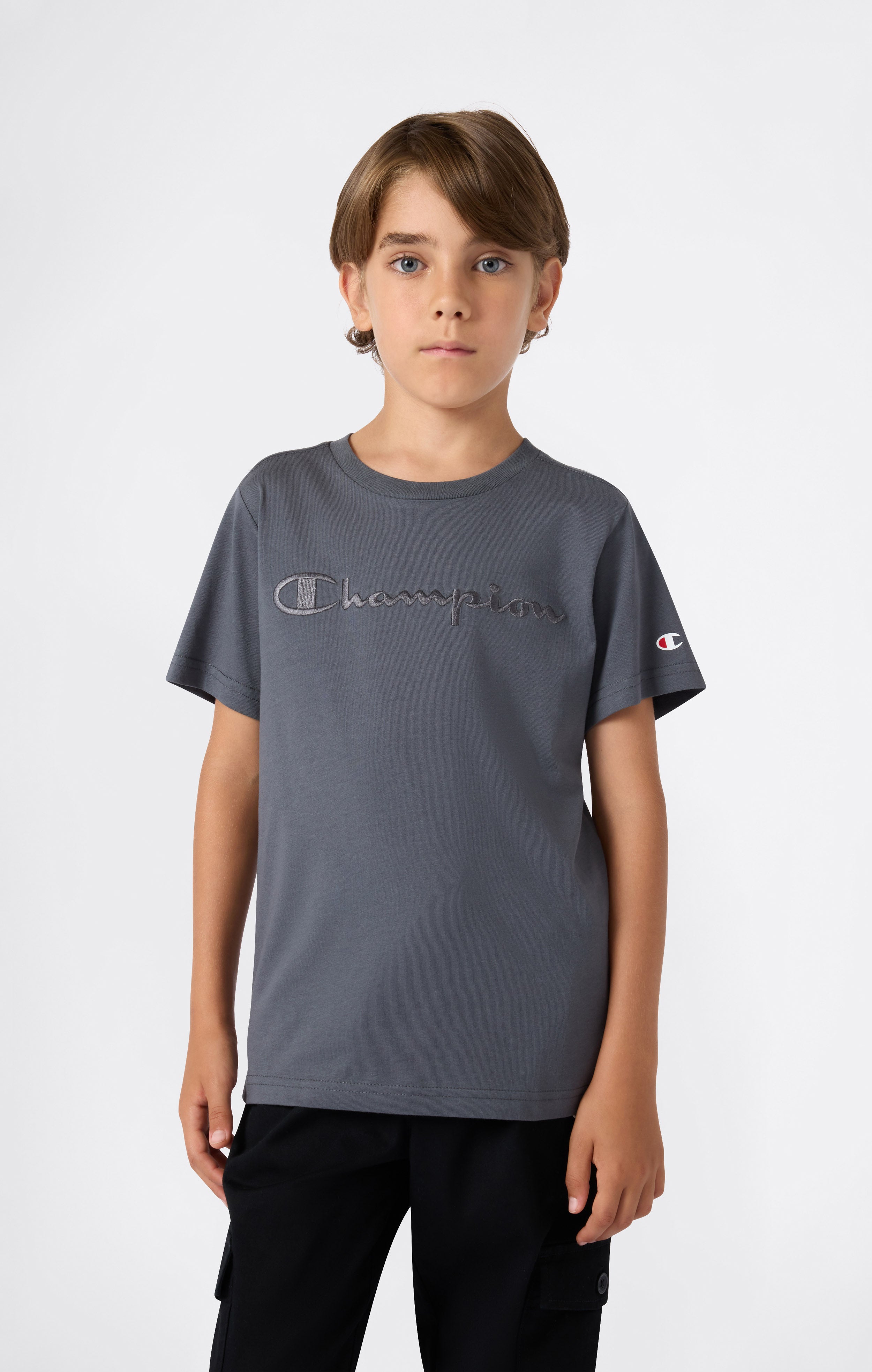 Jungen T-Shirt Mit Großem Logo Icons