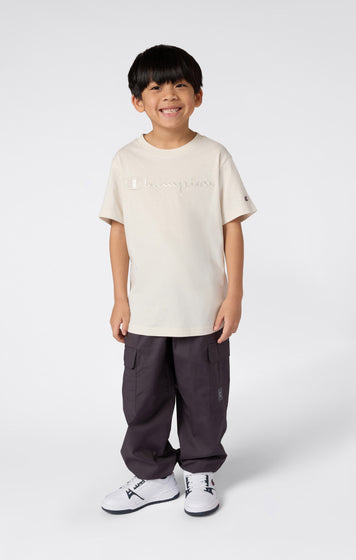 Jungen T-Shirt Mit Großem Logo Icons