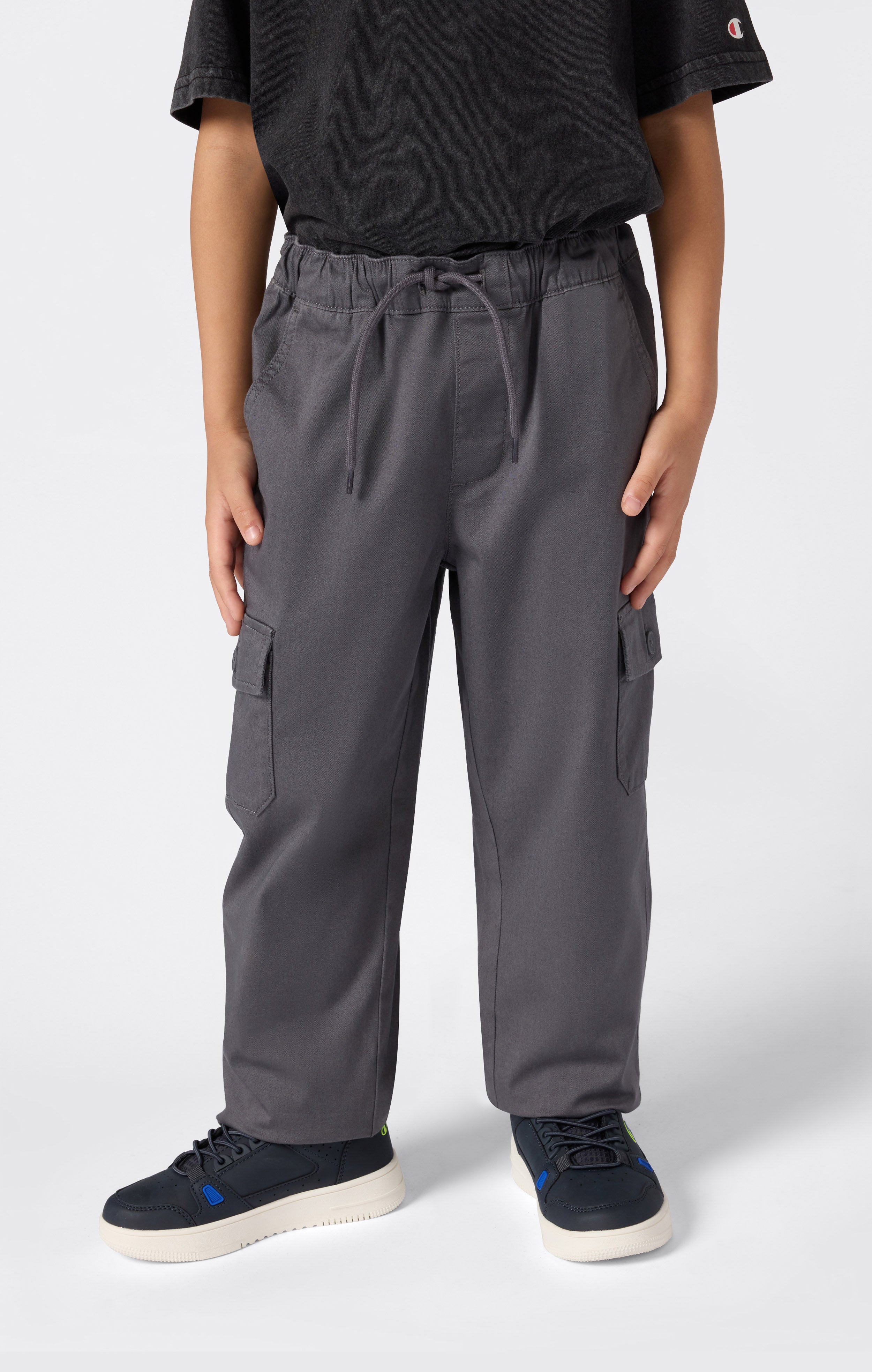 Boys’ Stretch Twill Elastic Cuff Cargo Pants Icons