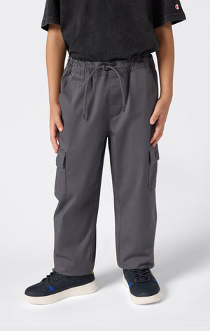 Pantalon Cargo En Twill Extensible Avec Bord-Côte Garçons Icons