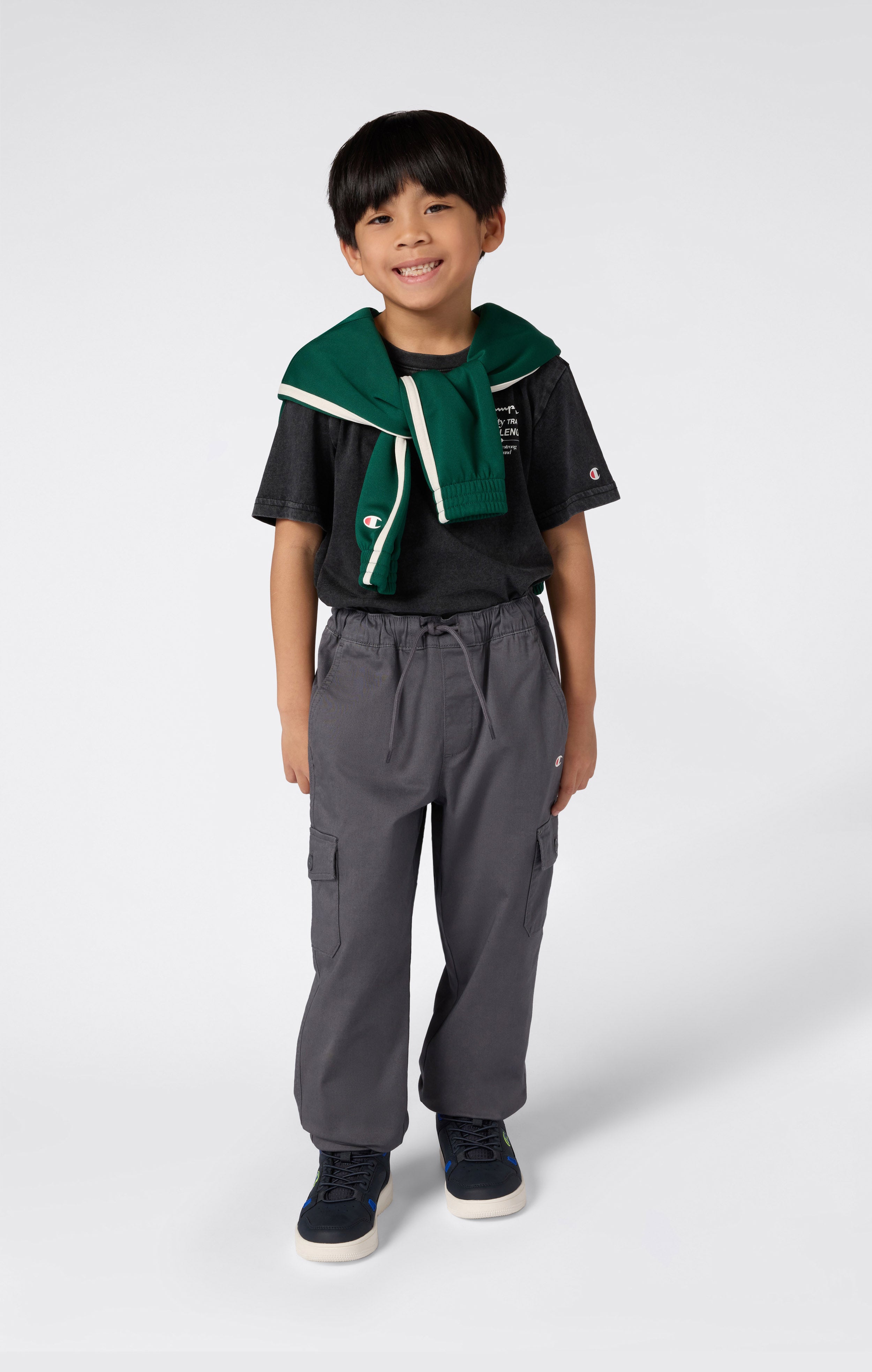 Boys’ Stretch Twill Elastic Cuff Cargo Pants Icons