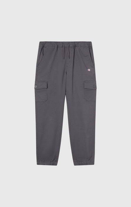 Pantaloni Cargo In Twill Elasticizzato Con Polsini Bambino Icons