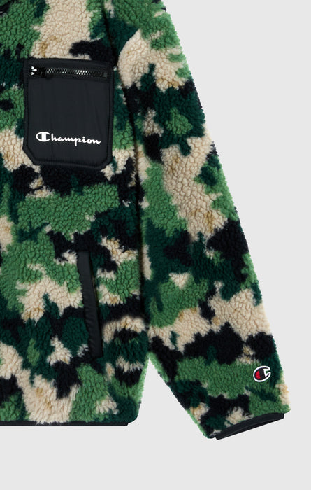 Boys’ Polar Teddy Half-Zip Printed Top