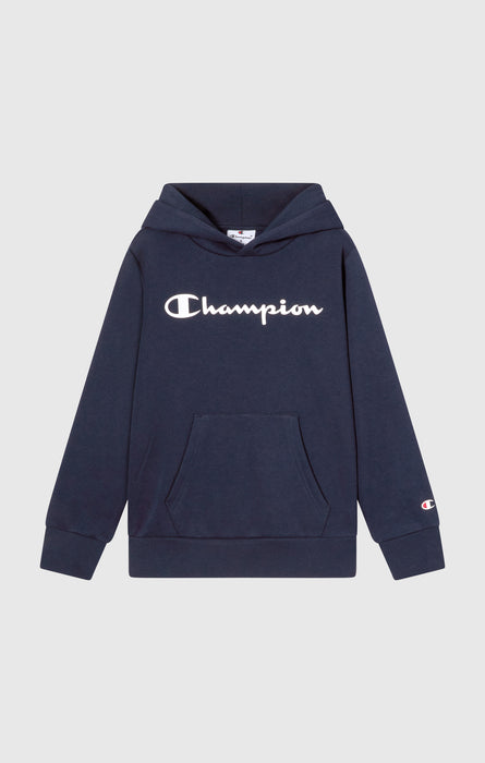 Felpa Con Cappuccio e Interno Felpato Da Bambino Con Logo Script