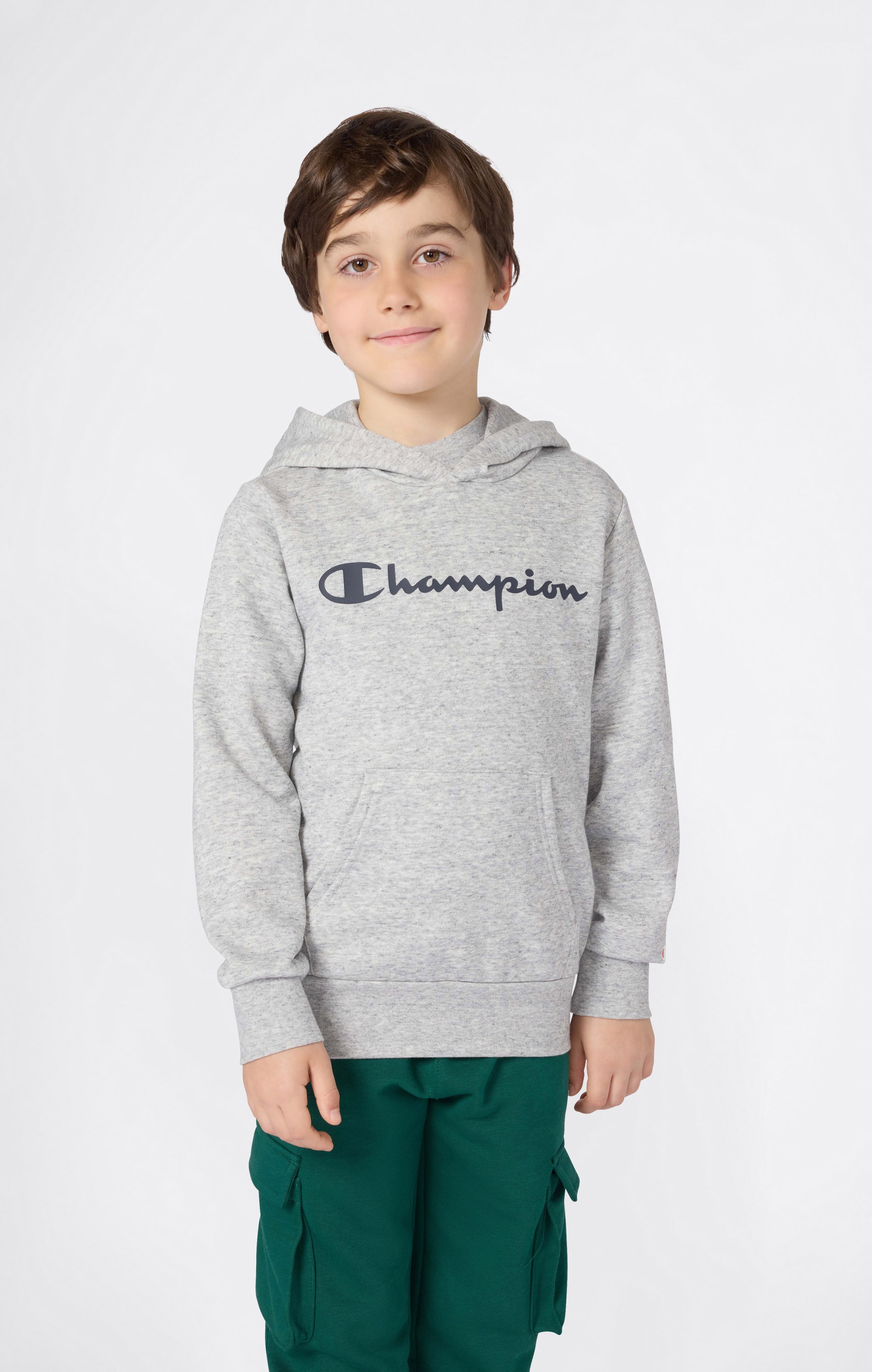 Boys' Fleece Hoodie Sweatshirt Script Logo