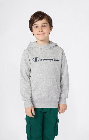 Boys' Fleece Hoodie Sweatshirt Script Logo