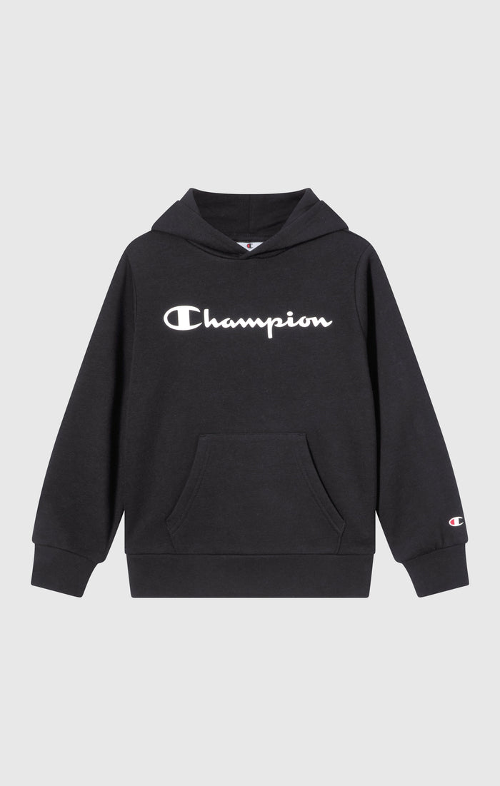 Boys' Fleece Hoodie Sweatshirt Script Logo