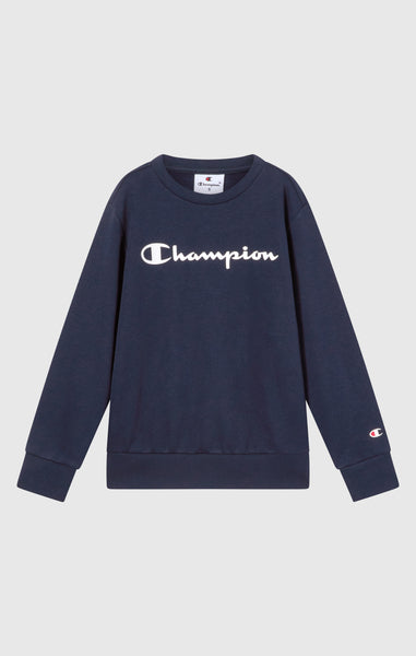 Boys' Fleece Crewneck Sweatshirt Script Logo