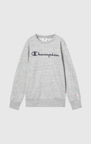 Sweat Ras-Du-Cou Garçon Avec Intérieur Gratté Avec Logo Script