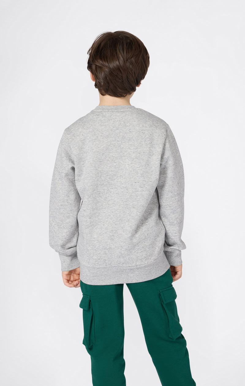 Sweat Ras-Du-Cou Garçon Avec Intérieur Gratté Avec Logo Script