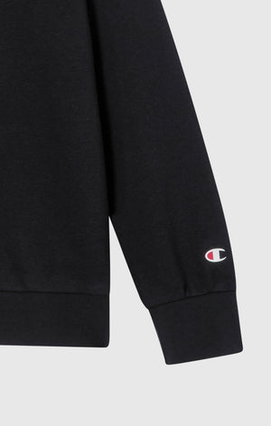 Rundhals-Sweatshirt Für Jungen Mit Angerautem Innenmaterial Mit Script-Logo