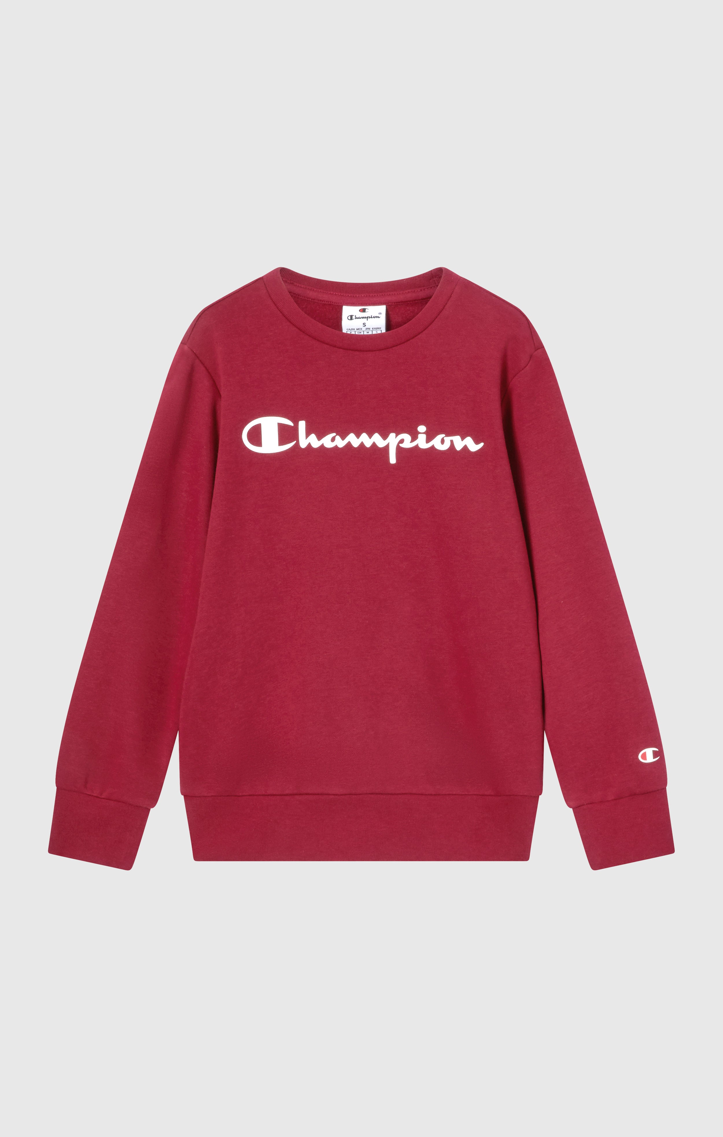 Boys' Fleece Crewneck Sweatshirt Script Logo
