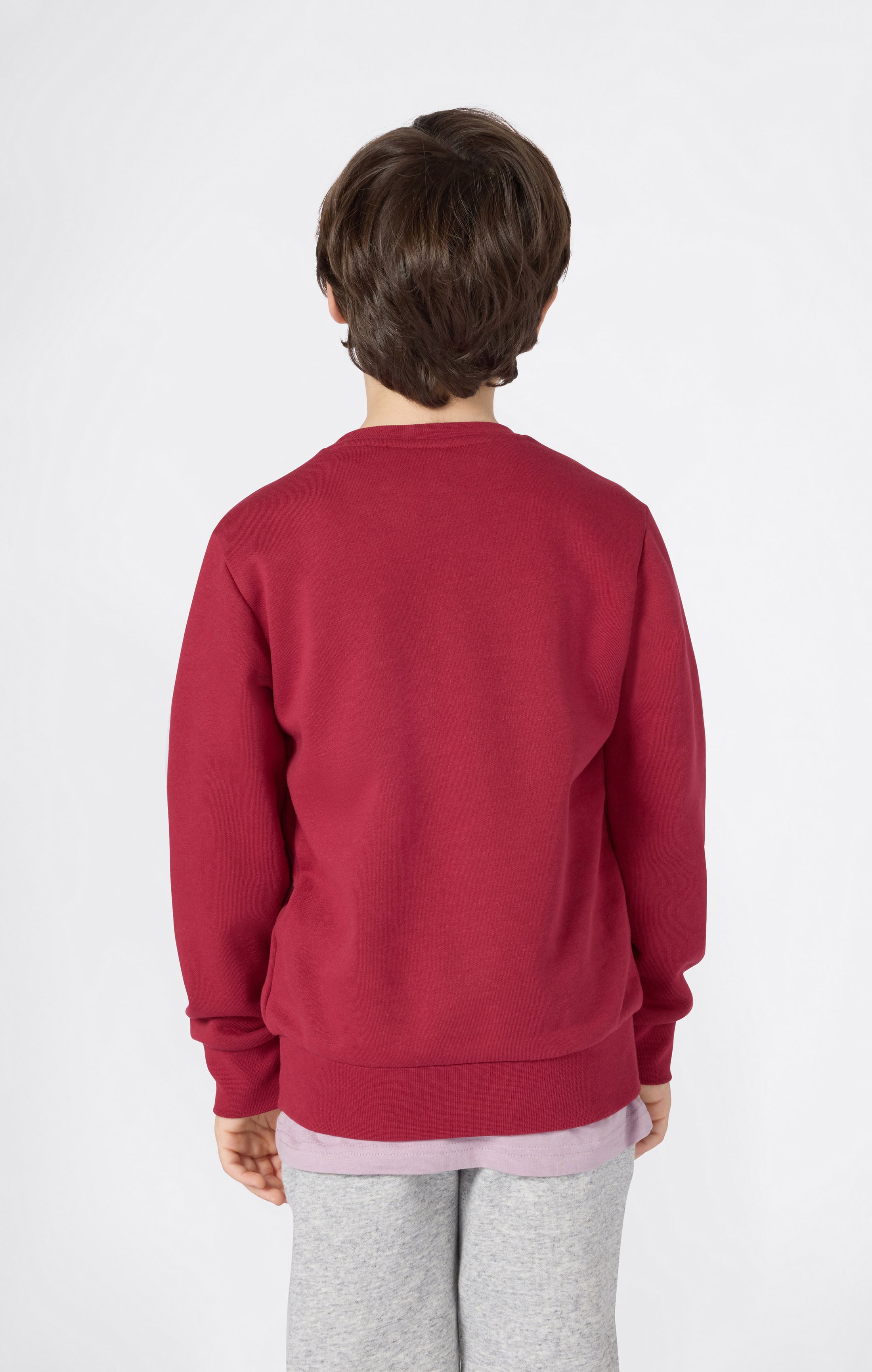 Rundhals-Sweatshirt Für Jungen Mit Angerautem Innenmaterial Mit Script-Logo
