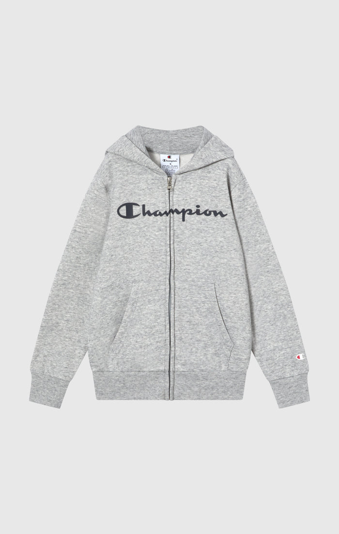Boys' Fleece Full Zip Hoodie Script Logo