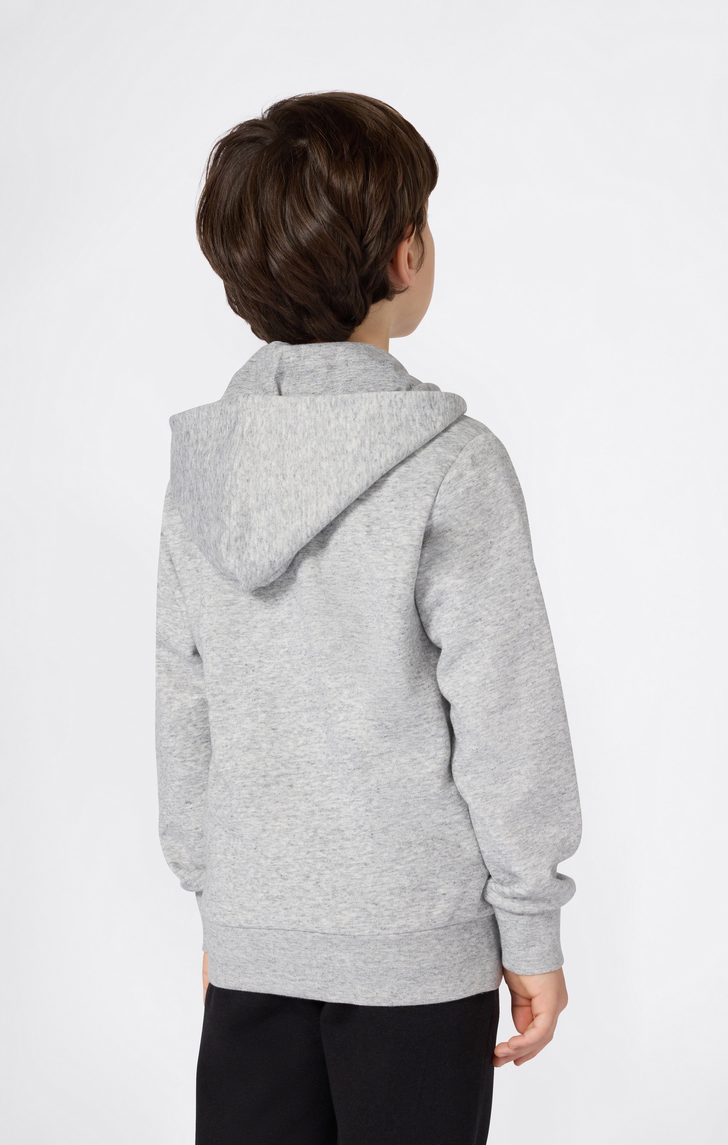 Boys' Fleece Full Zip Hoodie Script Logo