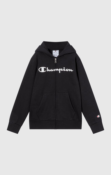 Boys' Fleece Full Zip Hoodie Script Logo