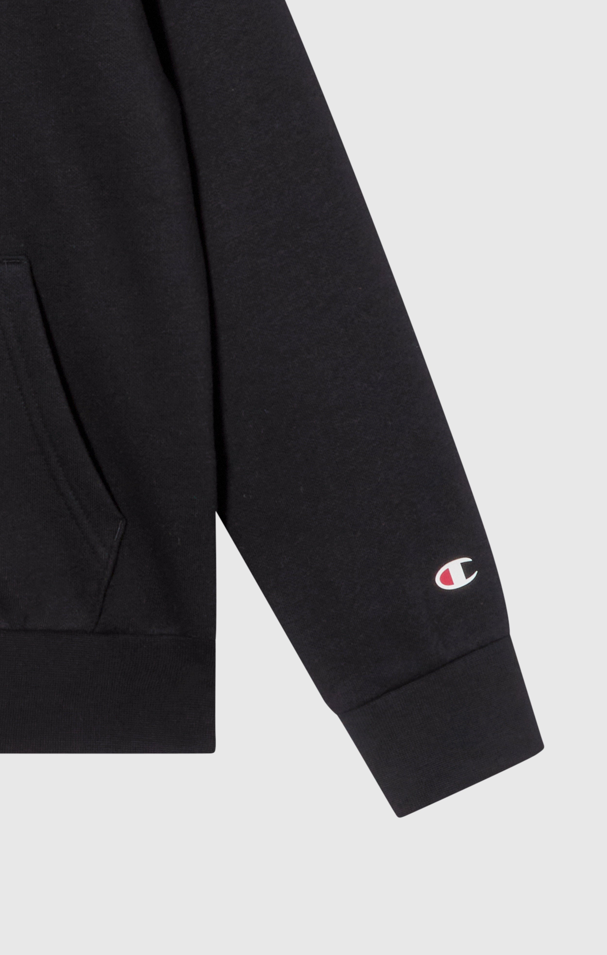 Boys' Fleece Full Zip Hoodie Script Logo Black script shop