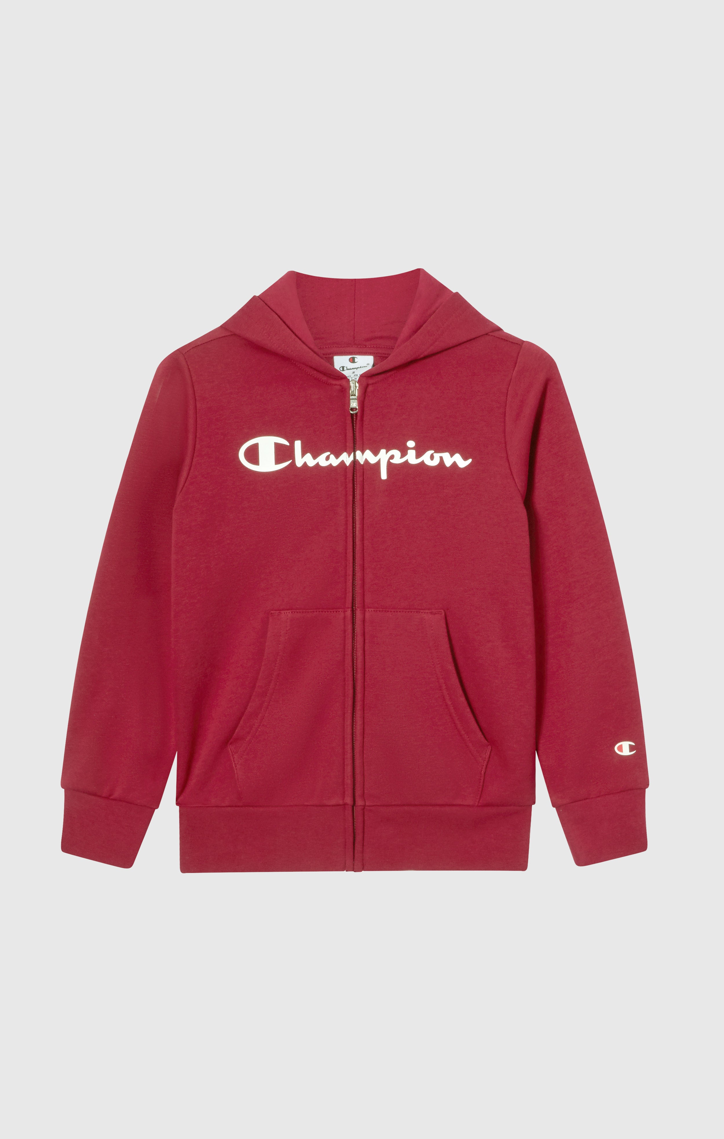 Boys' Fleece Full Zip Hoodie Script Logo