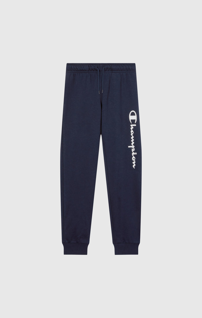 Jogginghose Mit Bündchen Für Jungen Mit Angerautem Innenmaterial Mit Script-Logo